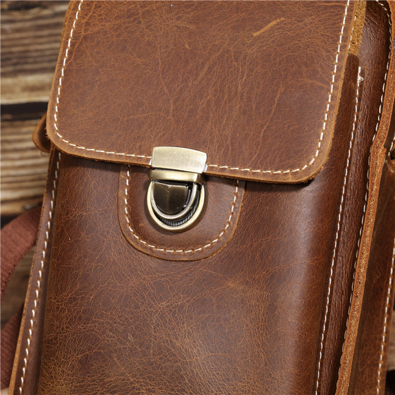 Sportliche Leder-Bauchtasche für Herren – Bild 10 | LuxeStyle