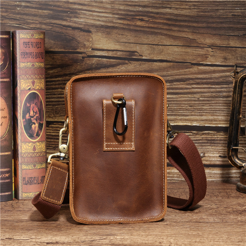 Sportliche Leder-Bauchtasche für Herren – Bild 8 | LuxeStyle