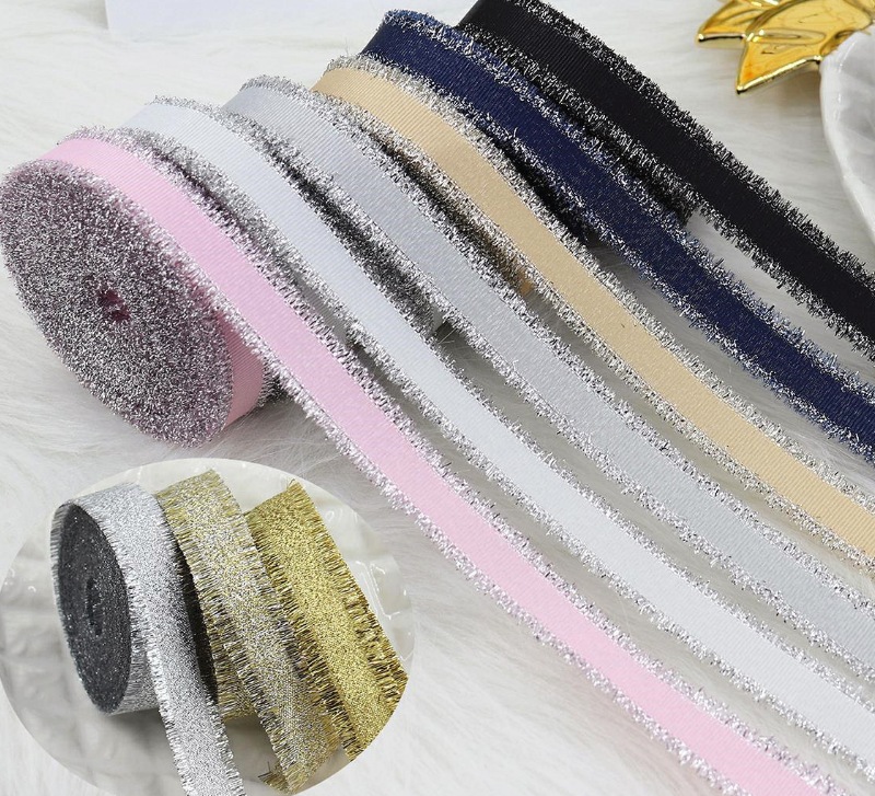 Dekoratives Gold‑Silber‑Ribbon mit Schleife | LuxeStyle