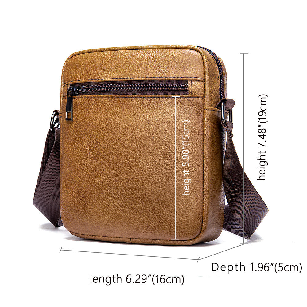 Business Herren Leder Schultertasche – Bild 4 | LuxeStyle