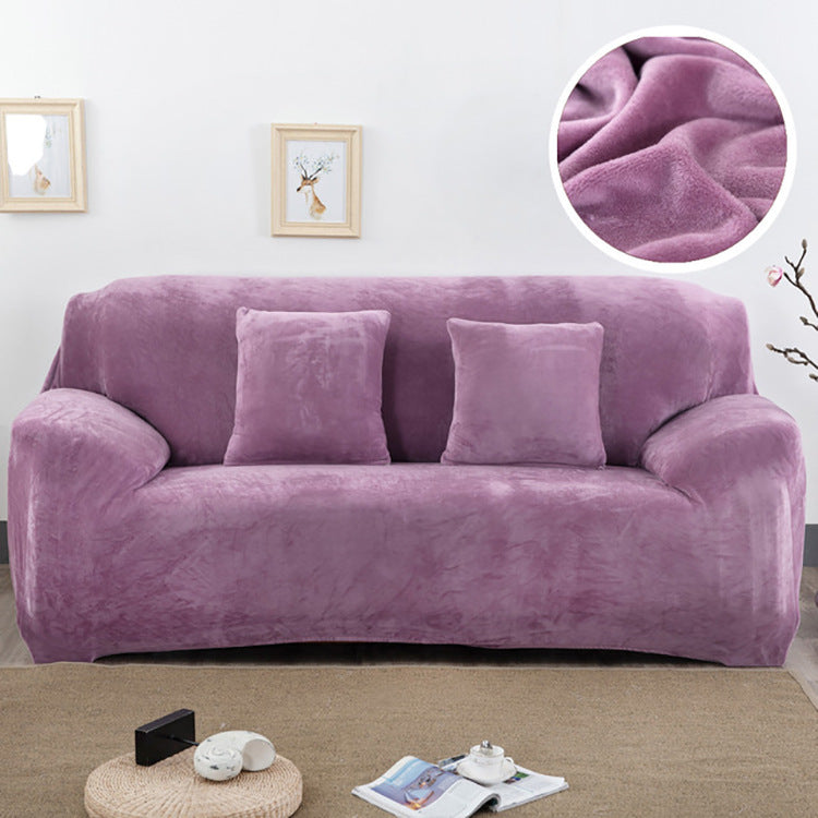 Elastischer Anti-Rutsch Sofaüberzug aus Plüsch – Bild 2 | LuxeStyle