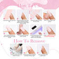 Semi-curing French Gel-Nagelsticker – Bild 5 | LuxeStyle
