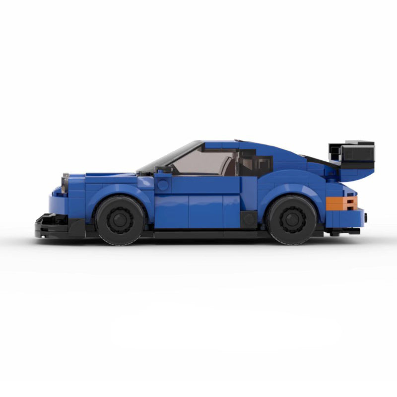 Baustein-Modell Sportwagen Widebody, Blau – Bild 11 | LuxeStyle
