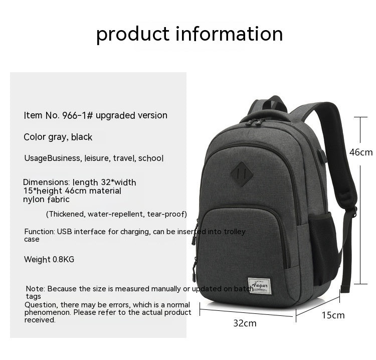 Leichter Rucksack mit USB-Ladeanschluss – Bild 7 | LuxeStyle