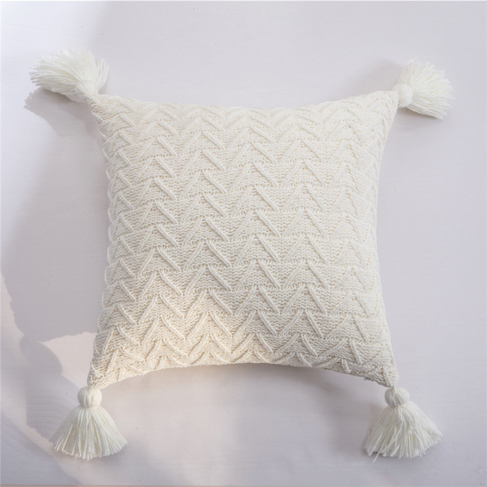 Chenille Kissenbezug, gesteppt – Bild 3 | LuxeStyle