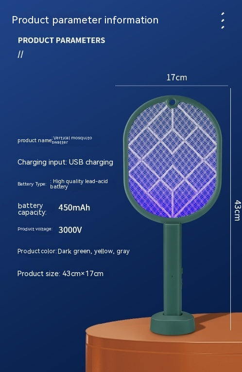 Elektrische Mückenklatsche mit UV-Licht