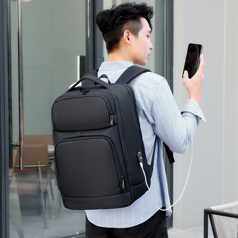 Stylischer schwarzer Business-Rucksack für Herren | LuxeStyle
