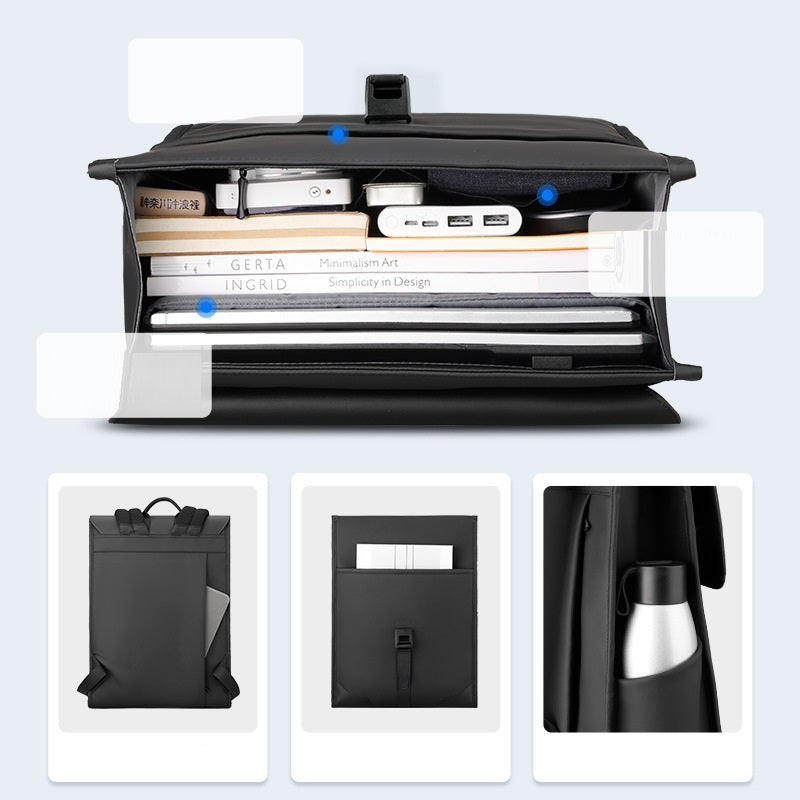Rucksack mit Magnetverschluss für Laptop – Bild 1 | LuxeStyle