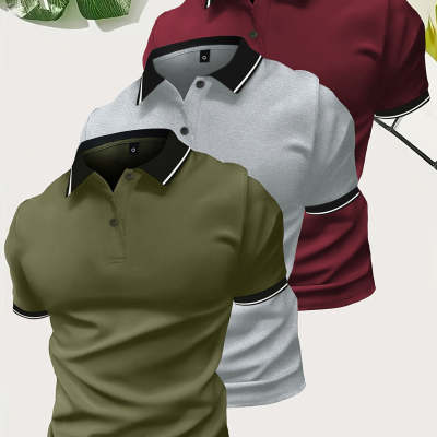 Polo-Shirt Kurzarm Golf Casual Top – Bild 12 | LuxeStyle