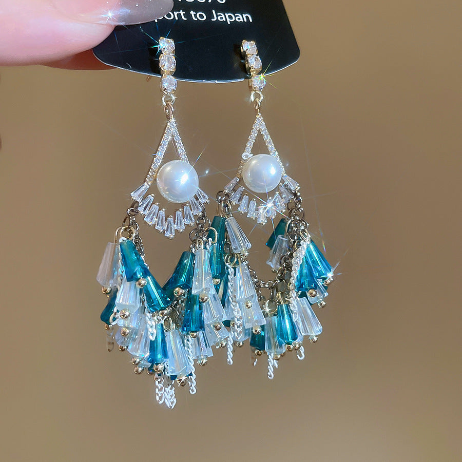 Ohrringe “Blumen-Rhinestone”
