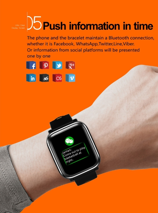 Smart-Armband Q58 mit Herzfrequenzüberwachung | LuxeStyle