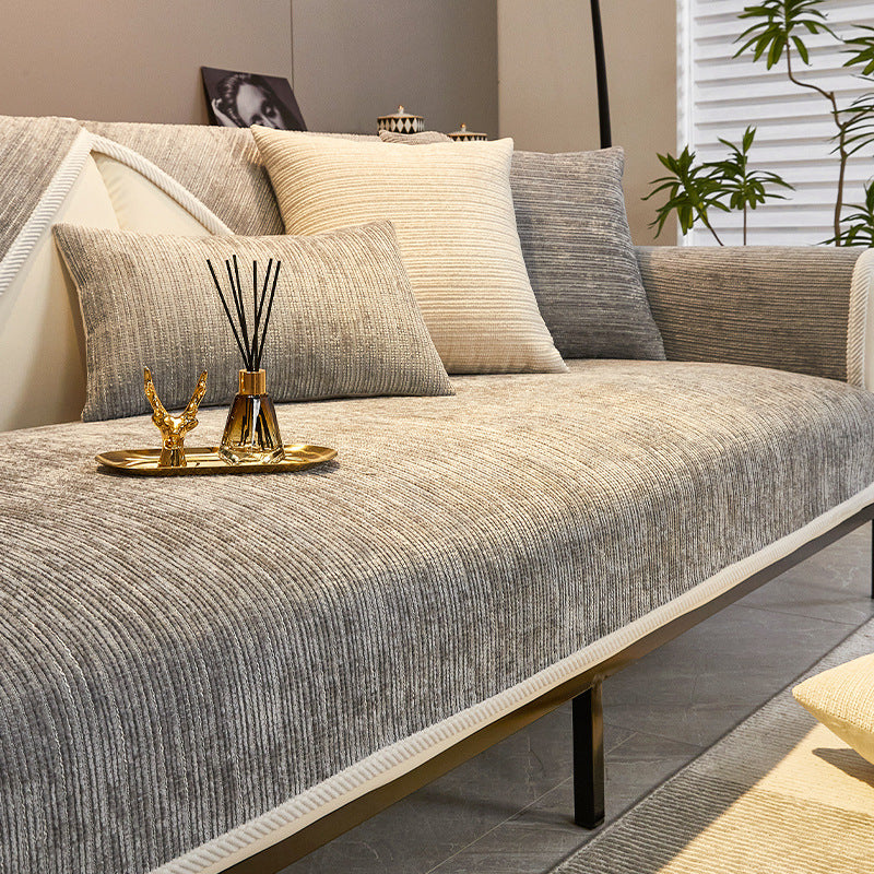 Chenille Sofabezug "Stream" – Bild 2 | LuxeStyle