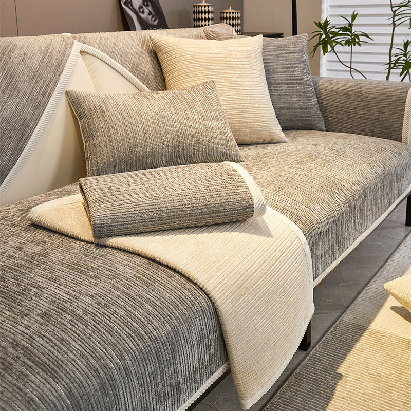Chenille Sofabezug "Stream" – Bild 4 | LuxeStyle