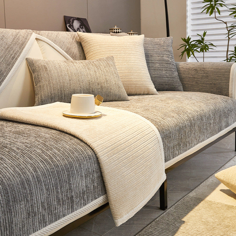 Chenille Sofabezug "Stream" – Bild 6 | LuxeStyle