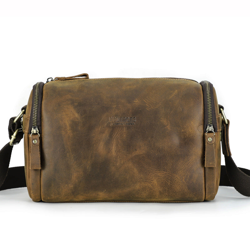 Retro Crazy Horse Leder Umhängetasche – Bild 8 | LuxeStyle