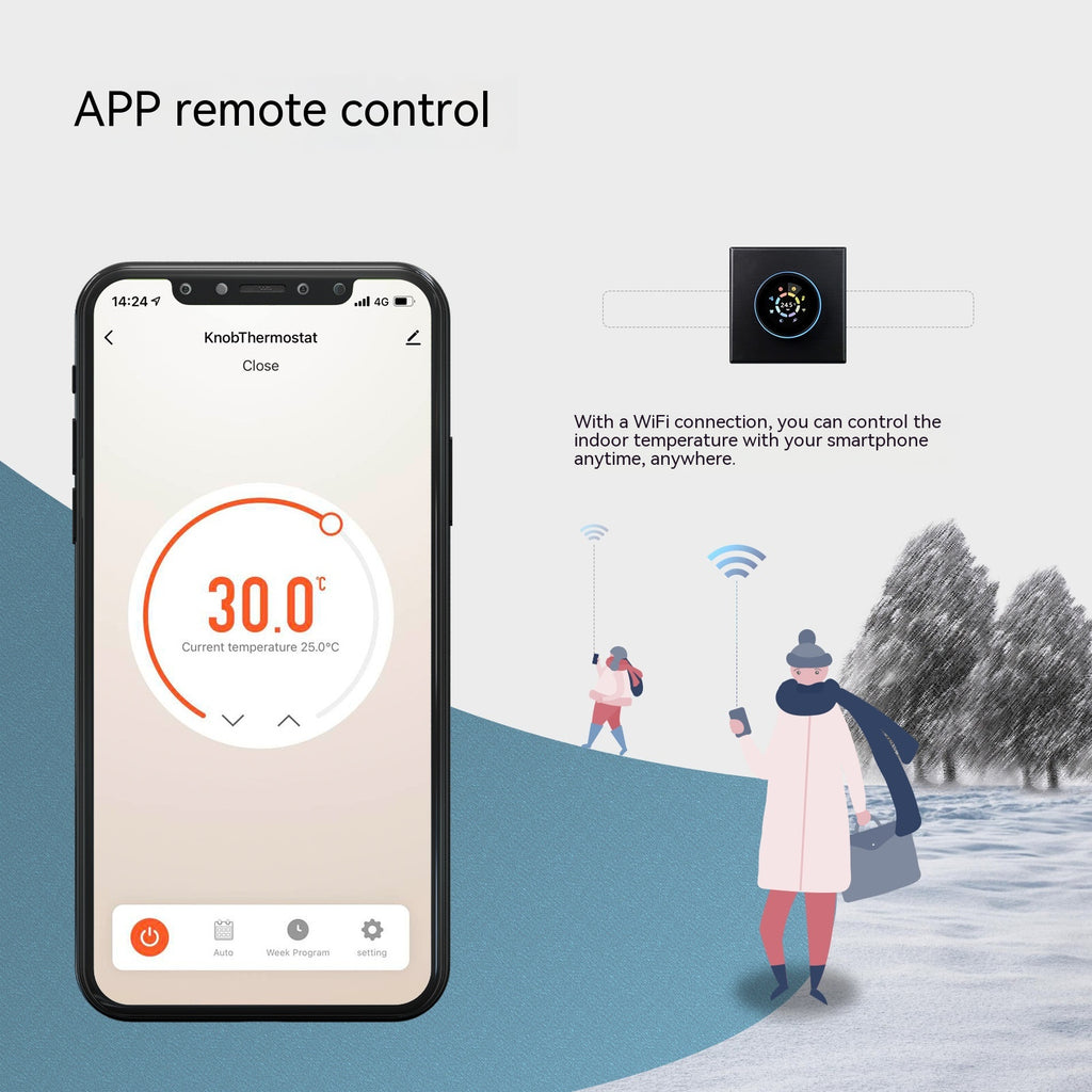 Digitaler Thermostat für Fussbodenheizung