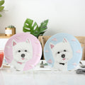 Western Highland Porzellanplatte 8" – Cartoon-Design | LuxeStyle