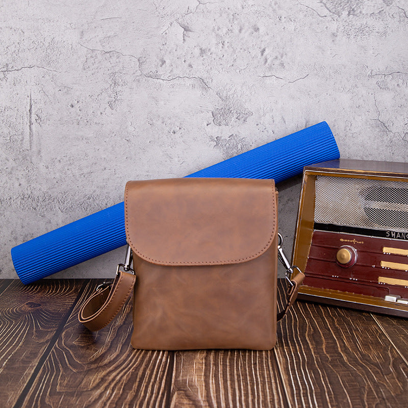 Satchel aus Leder mit Doppelboden – Braun | LuxeStyle