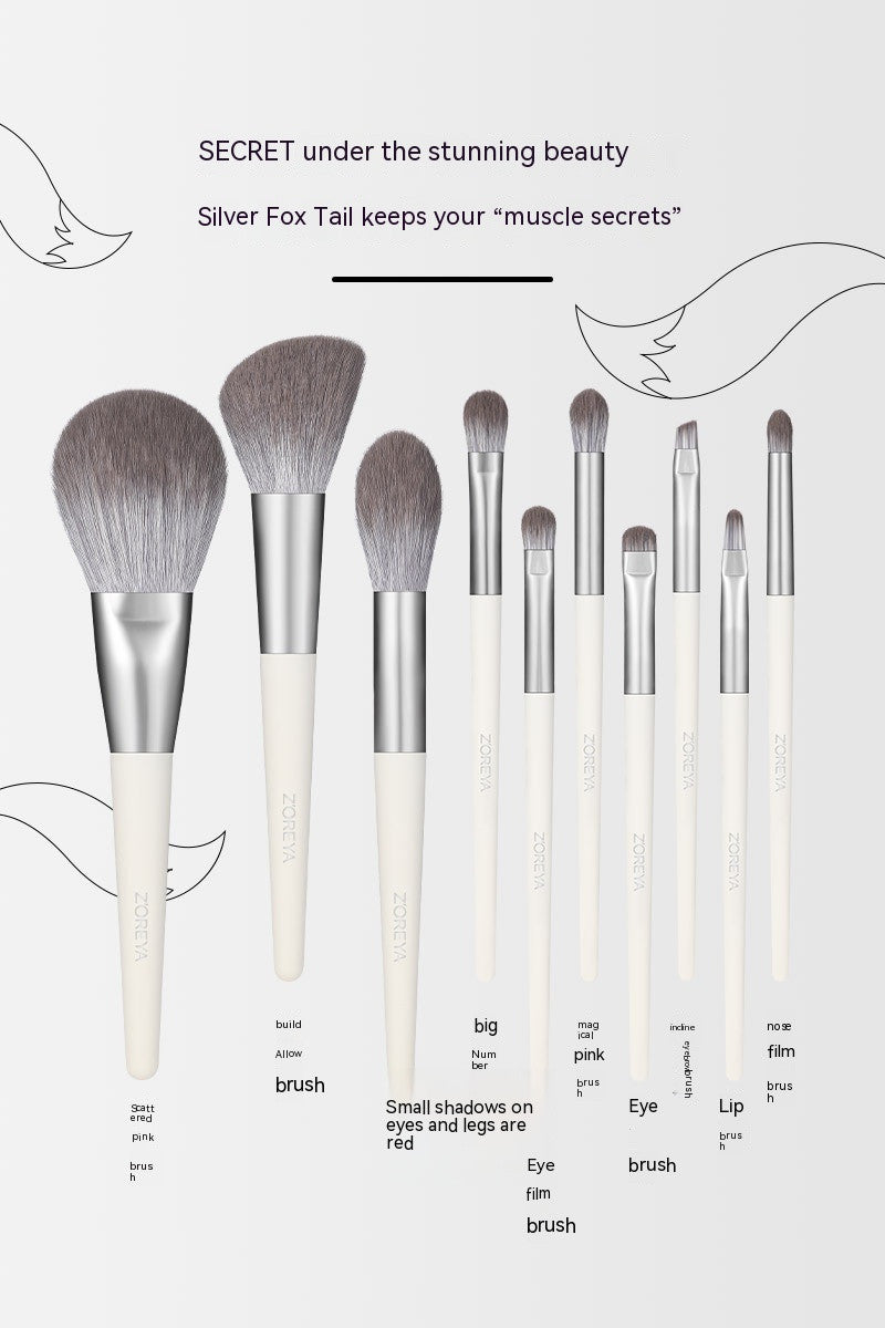 Make-up Pinselset mit 10 Pinseln und Etui – Bild 9 | LuxeStyle