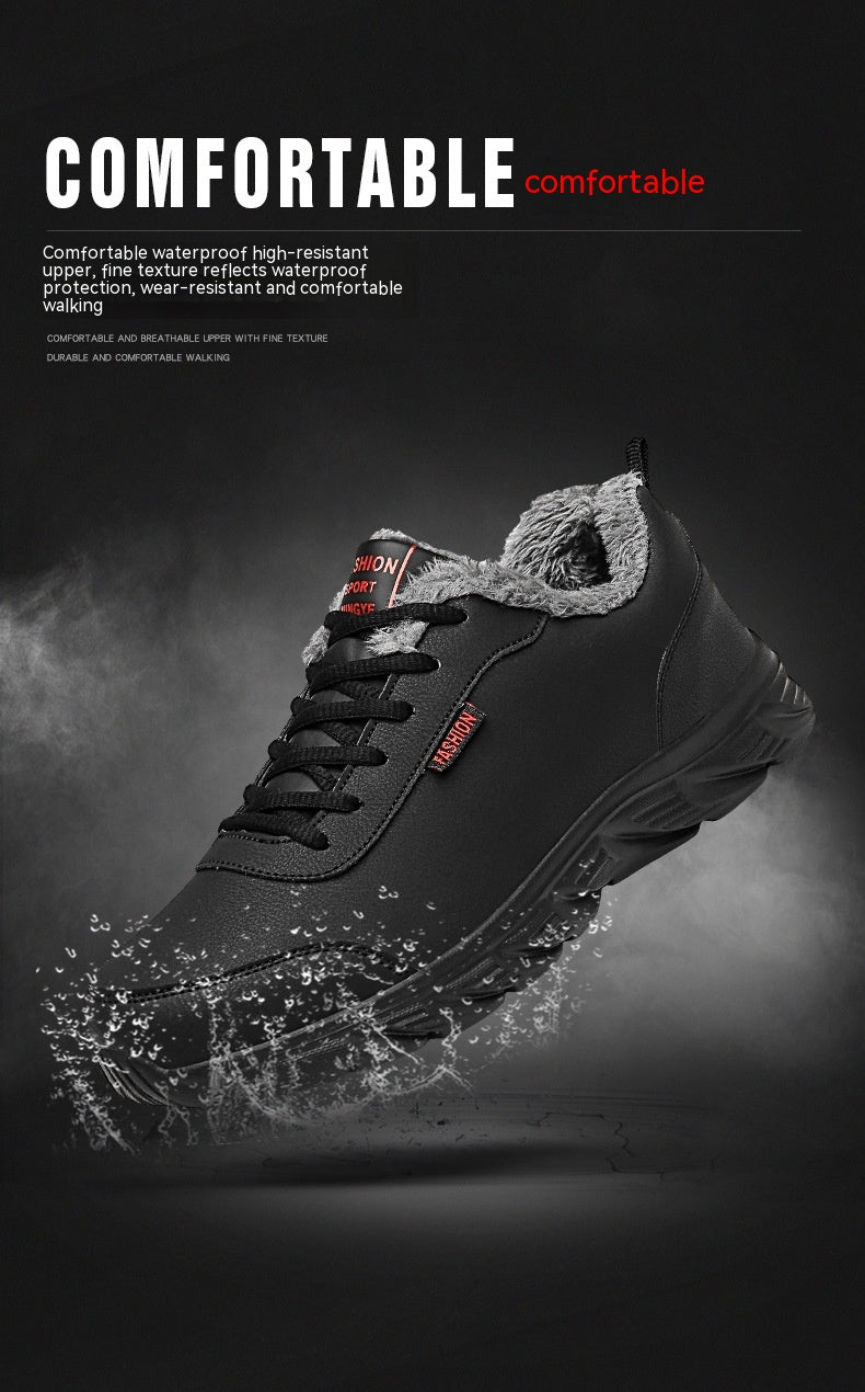 Wärmende Kunstleder-Sneaker
