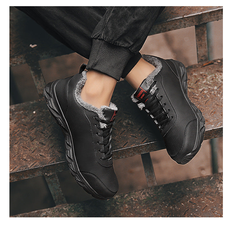 Wärmende Kunstleder-Sneaker