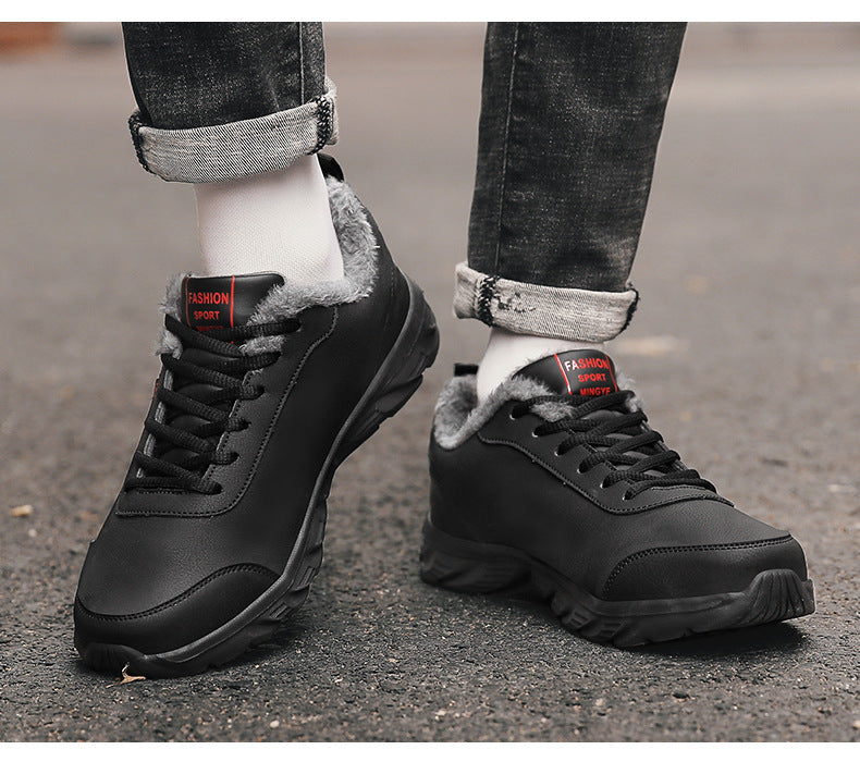 Wärmende Kunstleder-Sneaker