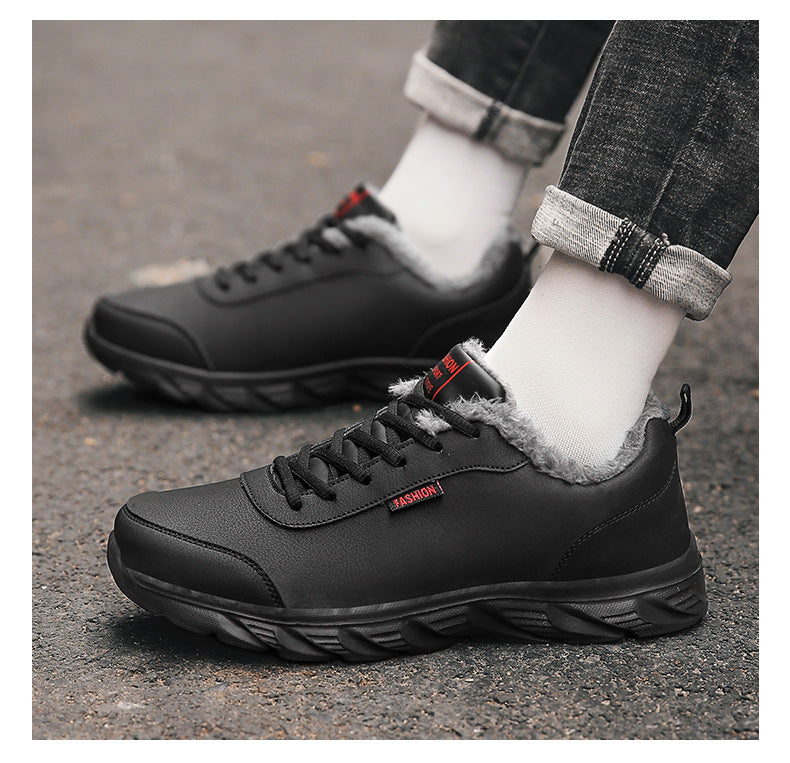 Wärmende Kunstleder-Sneaker