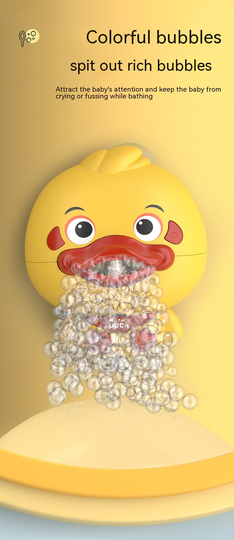 Elektrische Blasen-Ente für Badespass