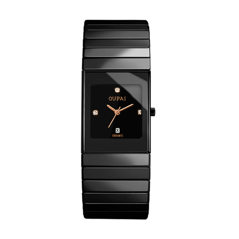 Einfache rechteckige Armbanduhr für Herren – Bild 2 | LuxeStyle