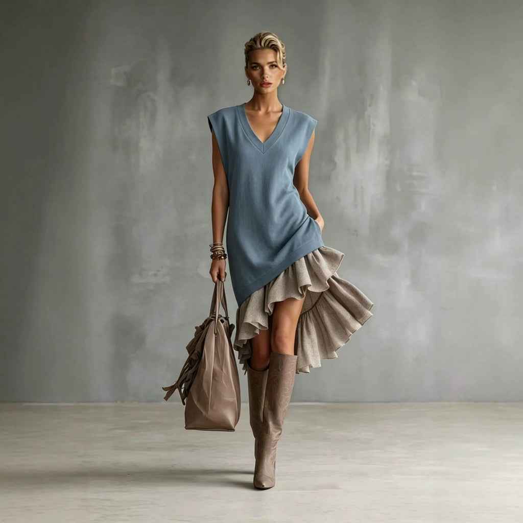 Midi-Jupe mit Volants im Casual-Stil – Ansicht 7