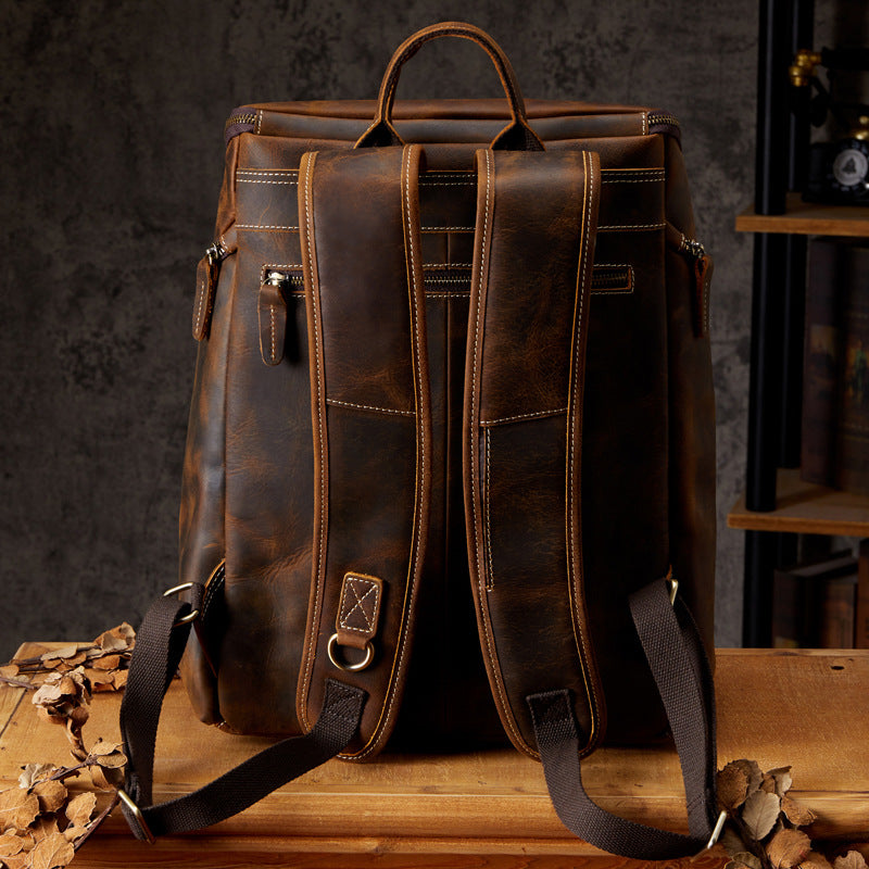 Vintage Rucksack aus Rindsleder