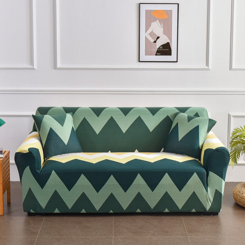 Sofaabdeckung mit Pflanzenmuster – Stretch – Bild 8 | LuxeStyle