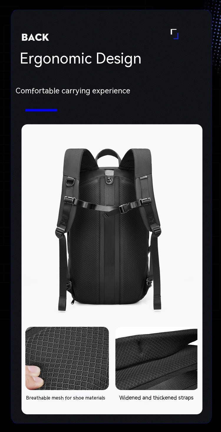 Multifunktionaler Oxford Stoff Rucksack – Bild 7 | LuxeStyle