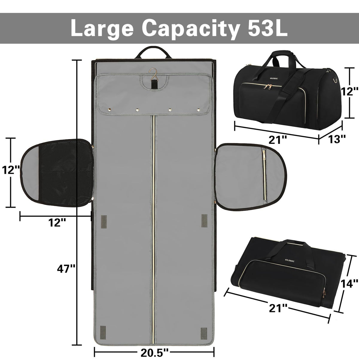 Staubdichter, faltbarer Reise-Backpack – wasserfest – Bild 15 | LuxeStyle