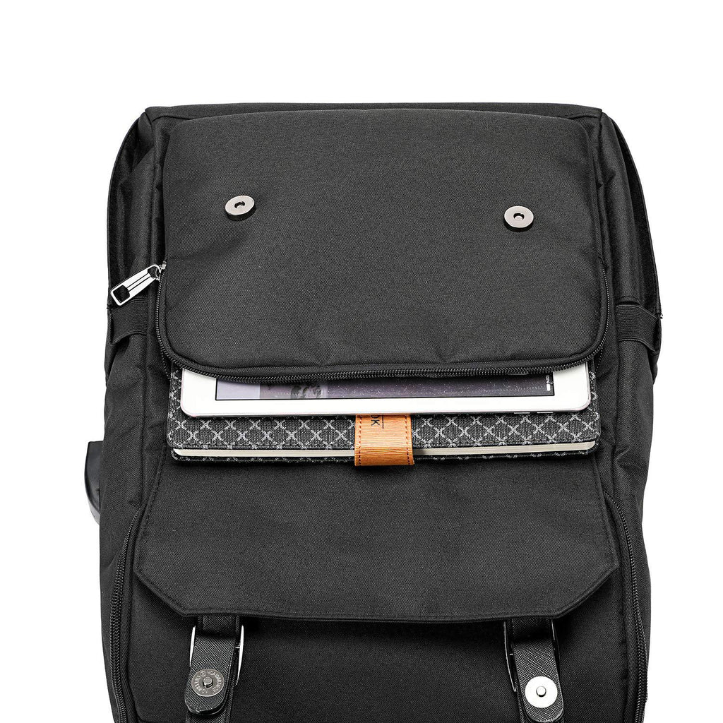 Retro Rucksack mit USB-Anschluss – Bild 4 | LuxeStyle