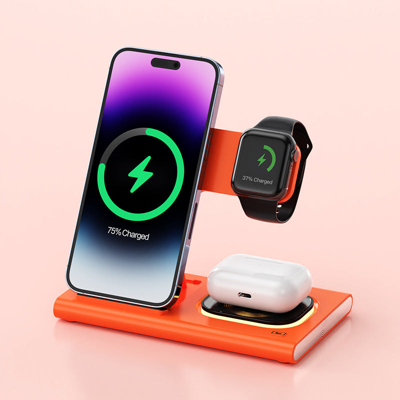 3-in-1 Wireless Charger mit Nachtlicht