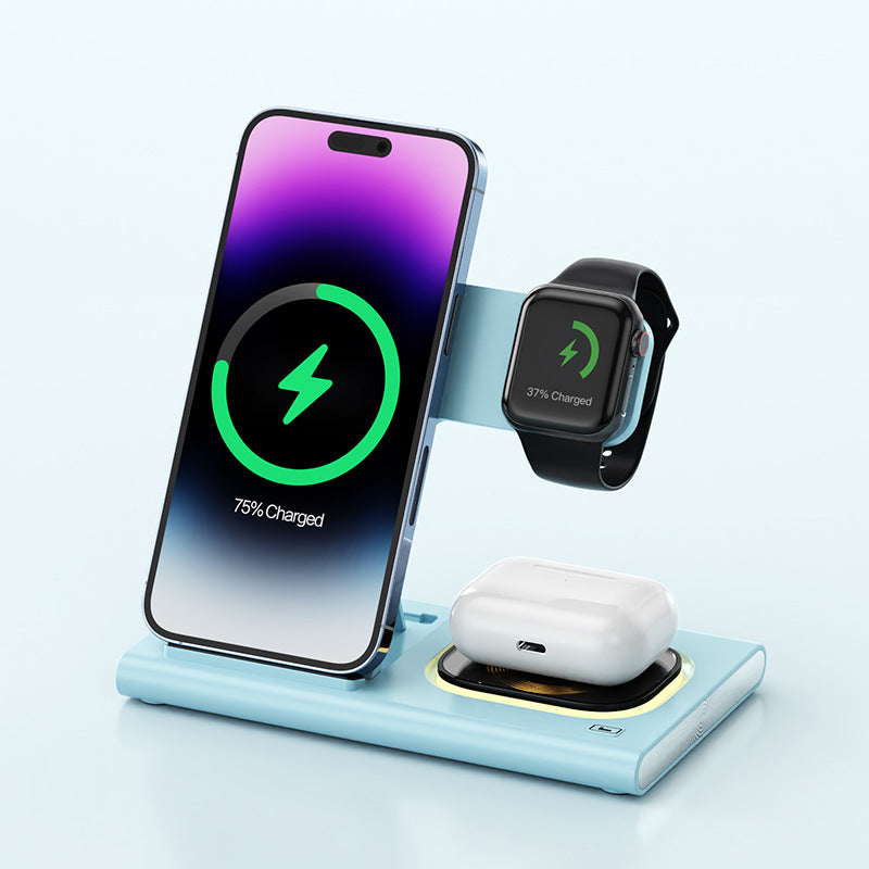 3-in-1 Wireless Charger mit Nachtlicht