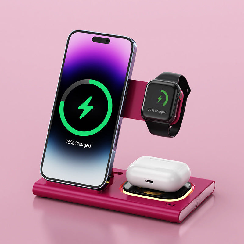 3-in-1 Wireless Charger mit Nachtlicht