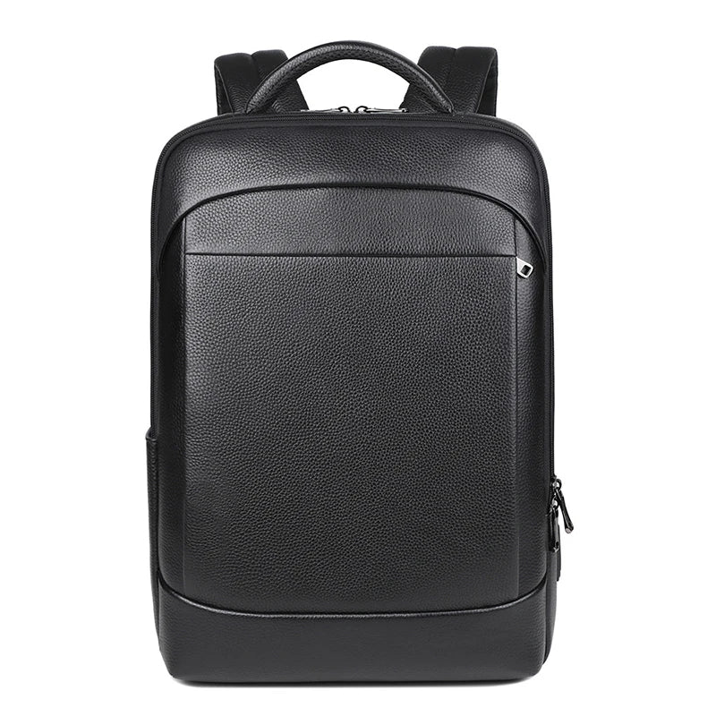 Leder-Reiserucksack mit USB-Ladefunktion