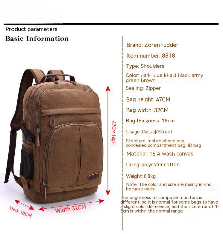 Grosse Waschtasche aus Canvas