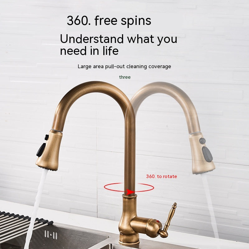 Kupfer Wasserhahn ausziehbar für Küche und Bad – Bild 5 | LuxeStyle