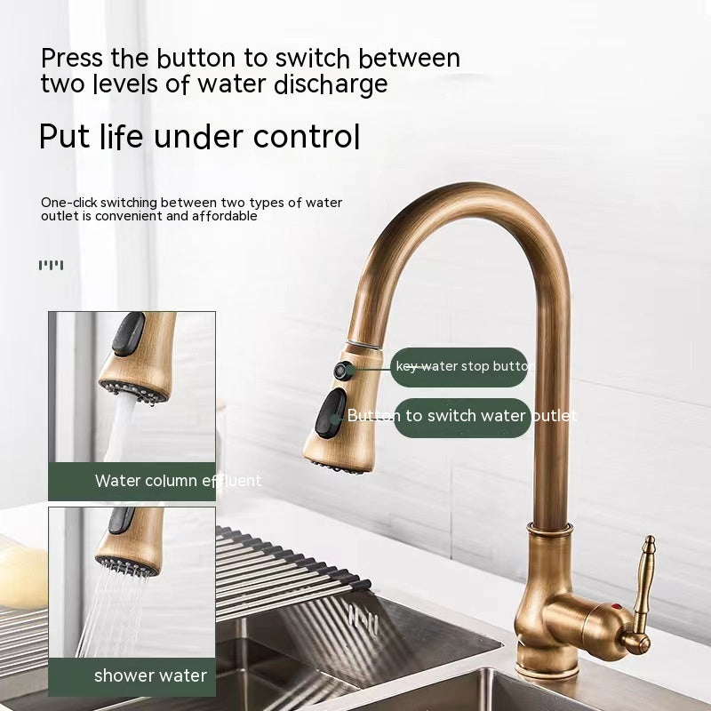 Kupfer Wasserhahn ausziehbar für Küche und Bad – Bild 12 | LuxeStyle