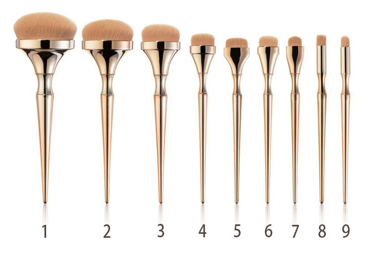 9er Make-up Pinsel-Set Gold | LuxeStyle