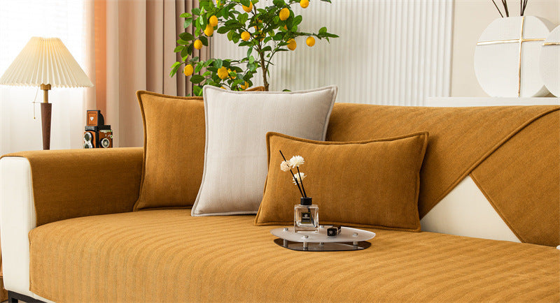 Chenille Sofaüberwurf – Rutschfest & Luxuriös – Bild 5 | LuxeStyle