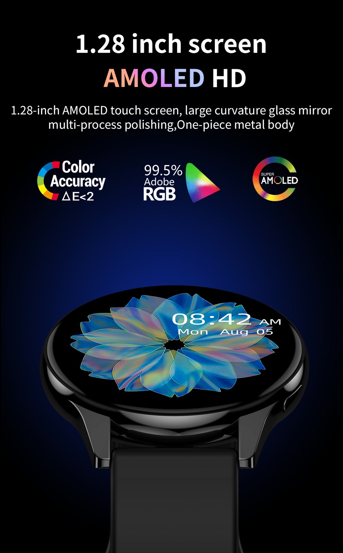 Runde Smartwatch mit Bluetooth-Anruffunktion – Bild 12 | LuxeStyle