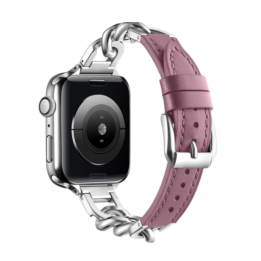 Stahl- und Lederarmband für Smartwatch – Bild 5 | LuxeStyle