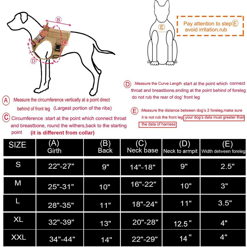 Taktisches Nylon-Brustgeschirr für Hunde – Bild 10 | LuxeStyle