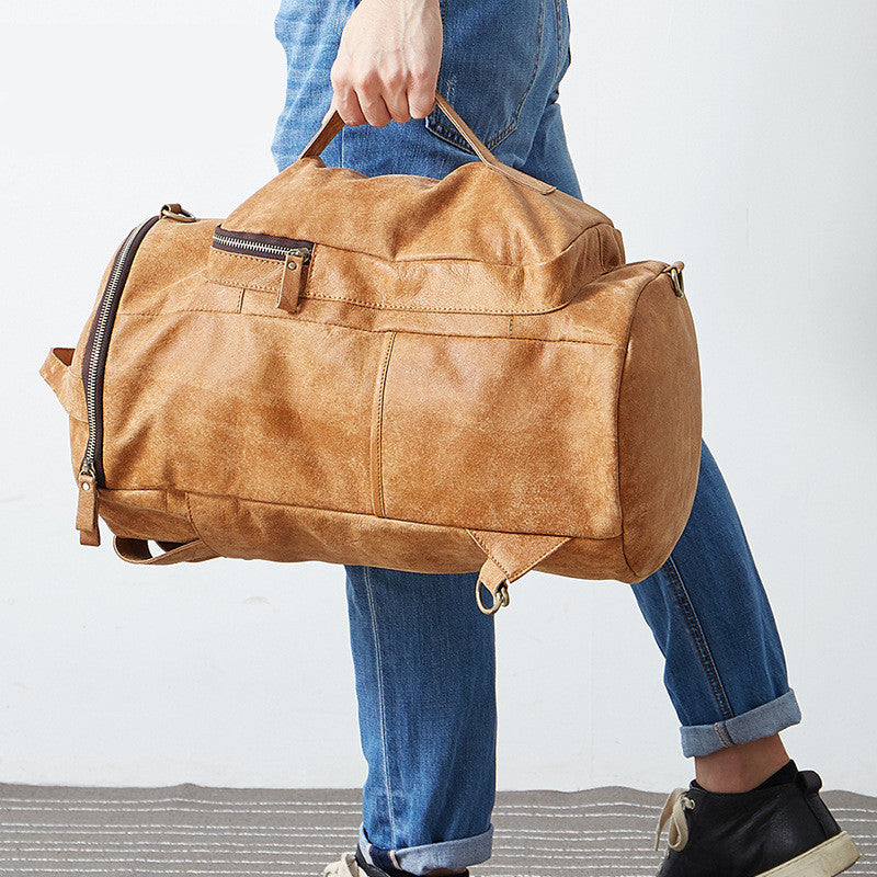 Rucksack aus Rindsleder 43 cm × 27 cm × 24 cm – Bild 4 | LuxeStyle