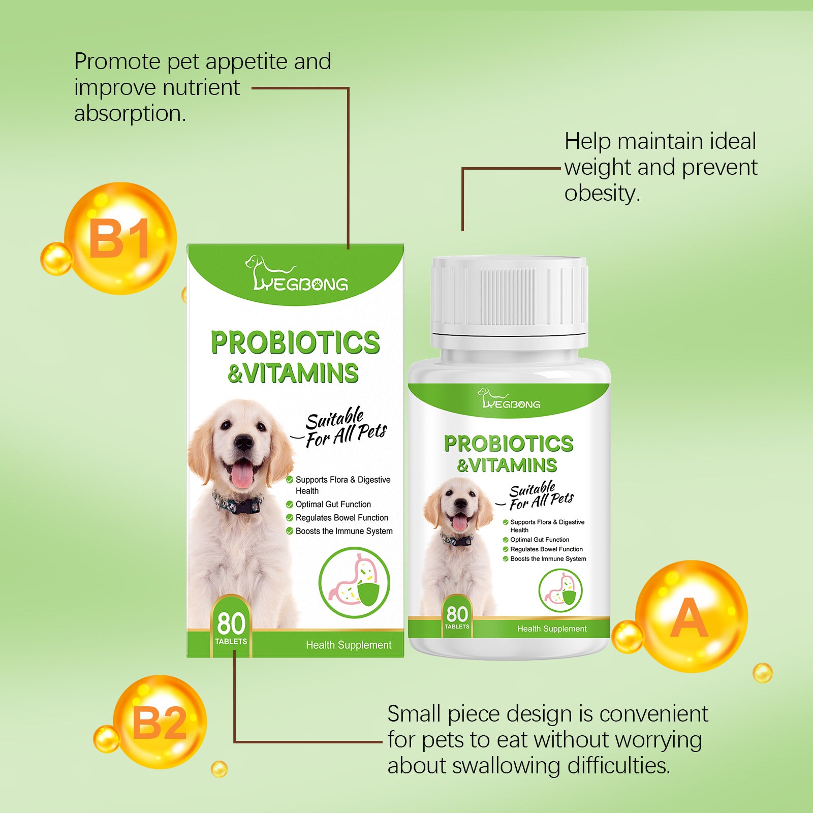 Probiotika-Tabletten für Hunde & Katzen