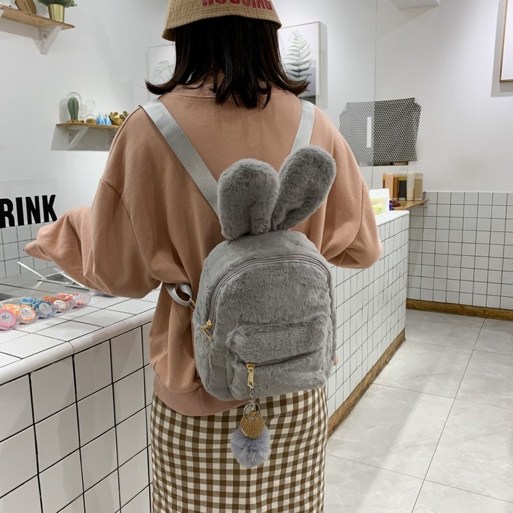 Plüsch-Rucksack mit Hasenohren für Kinder